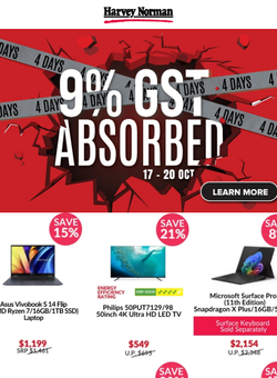 4 Days of Madness! Enjoy up to 64% off. GST absorbed