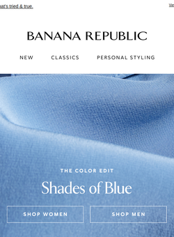 Color story: shades of blue