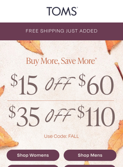 Free Shipping + $35 Off is Almost Gone