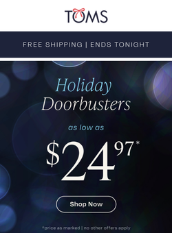 Holiday Doorbusters + Free Shipping | Ends Tonight