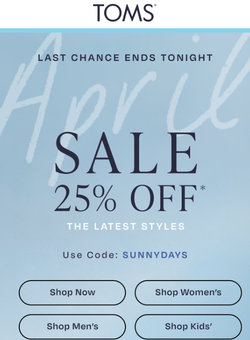 Hurry! 25% Off Ends In A Few Hours