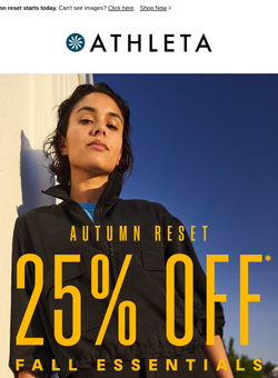 IT'S HERE: 25% off fall essentials 🍂