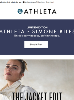 Pssst ... Early Access to Athleta x Simone Biles 🤫