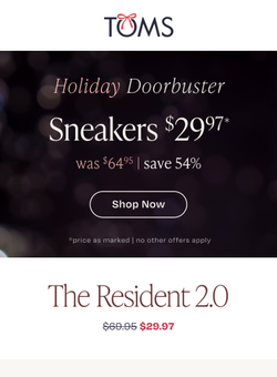 Sneaker Doorbuster + Black Friday Savings