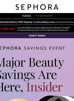 Starts today: 30% off** ALL Sephora Collection goodies in your basket 💗