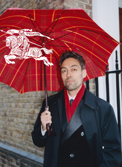 The Burberry trench worn by actor Alex Hassell