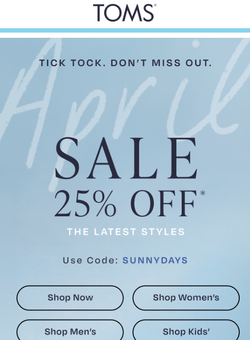 Time is Running Out to Save 25%