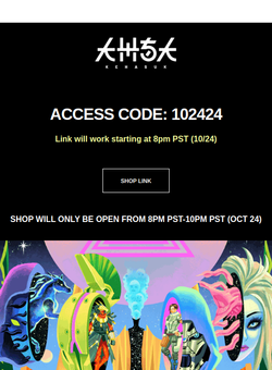 Your Shop Access Code & Link 🔗